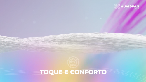 Desfrute do puro conforto com o acabamento toque e conforto da Huvispan